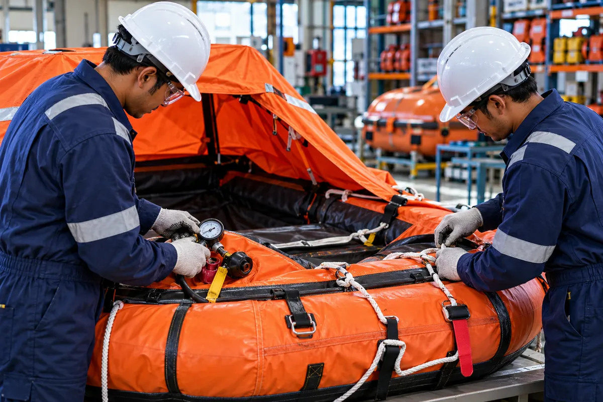Life-saving appliances and lifejackets for ship safety checks